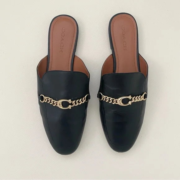 Coach Leather Sofi Mule Loafer - Picture 1 of 5